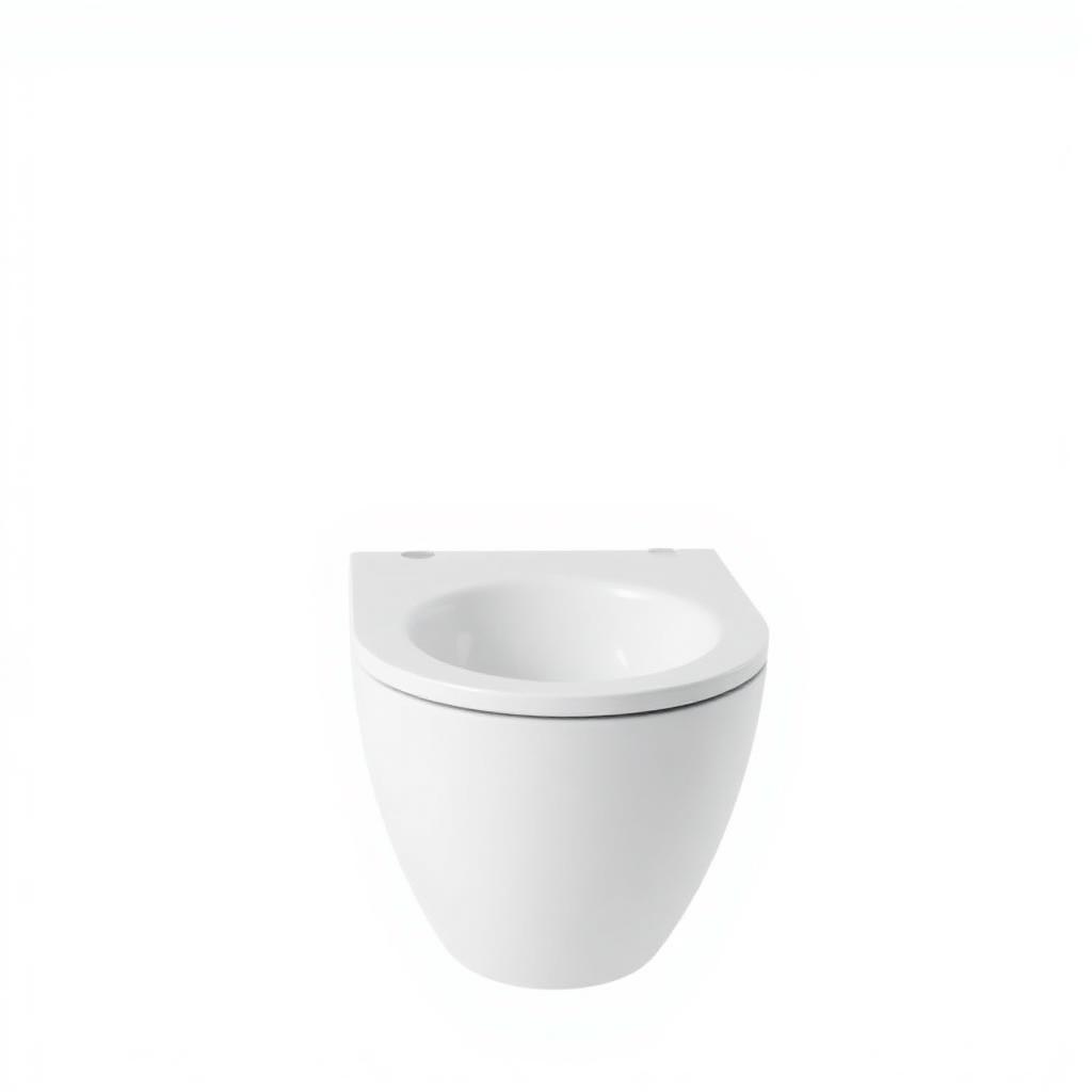 Rimless Wall-Hung WC — Matt White
