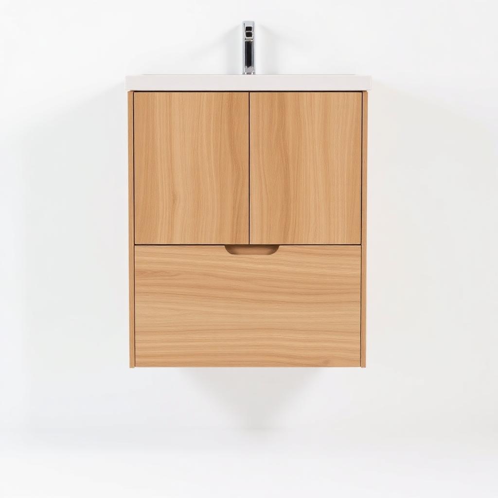 Oak Wall-Hung Vanity Unit 800